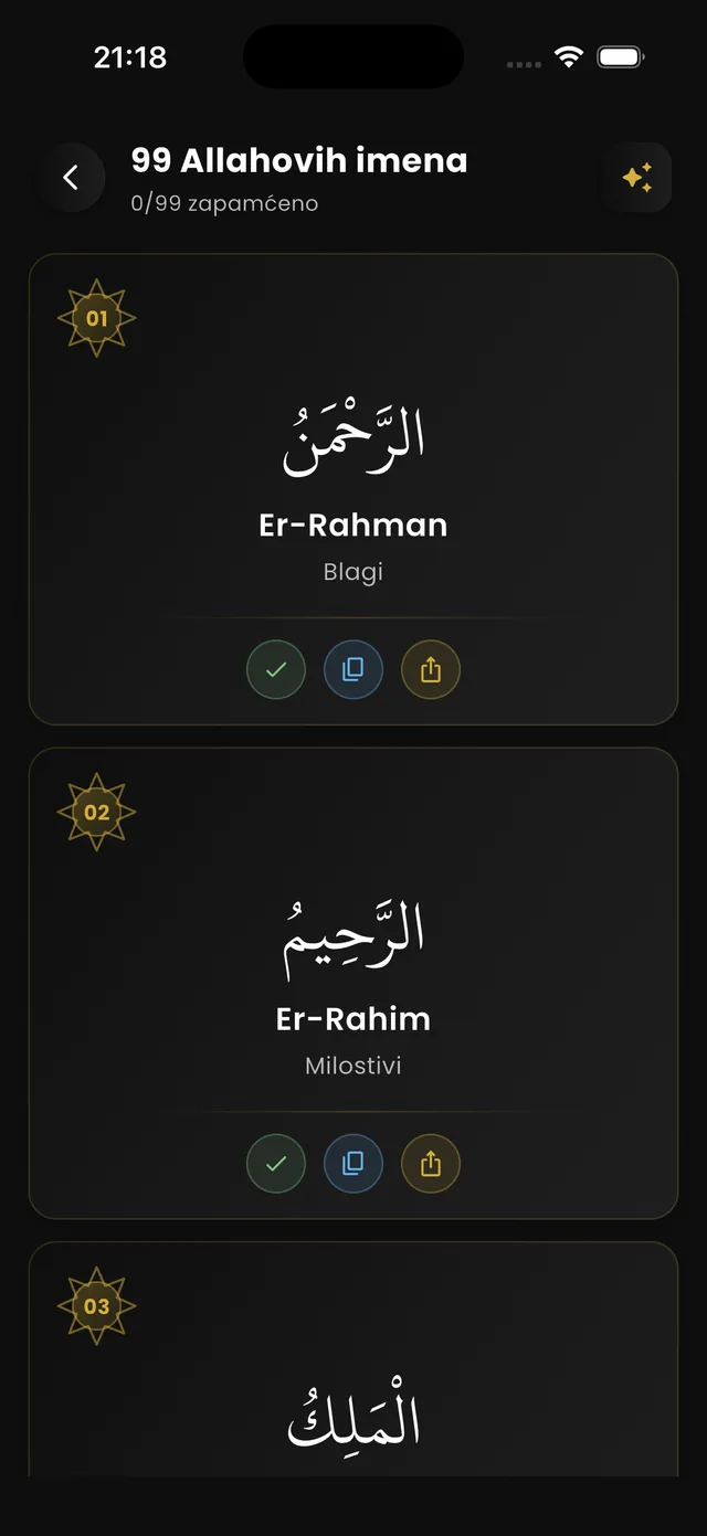 Allahova lijepa imena
